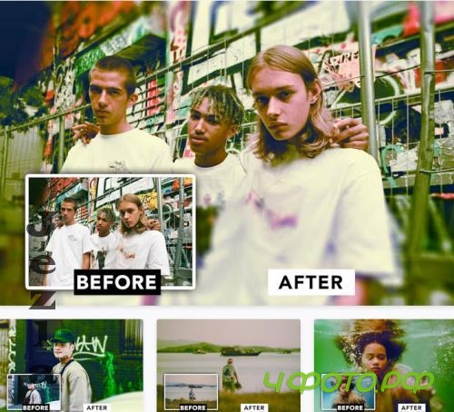 Green Retro Photo Effect - 5GBQCWB