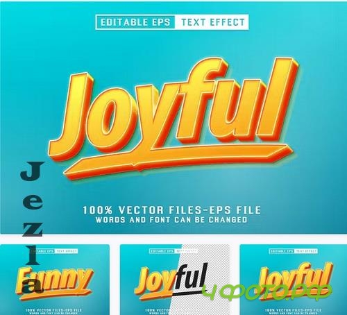 Joyful Editable Text Effect - G53EE2U
