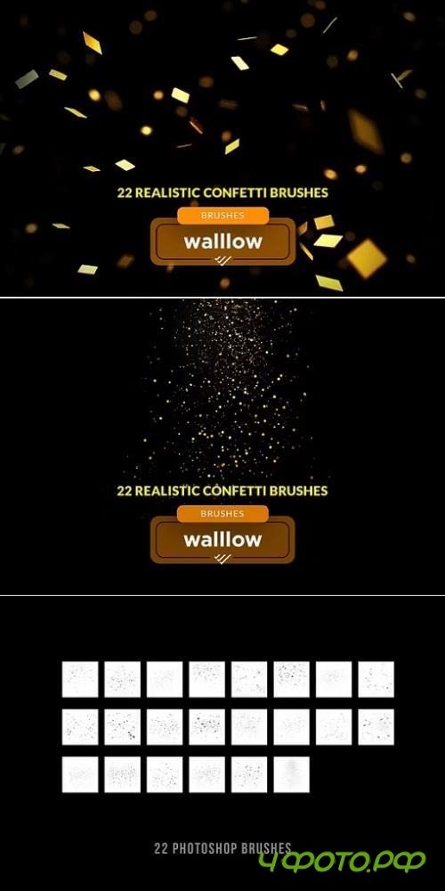22 Confetti photoshop brushes - 244656275 - W2Z8D2N