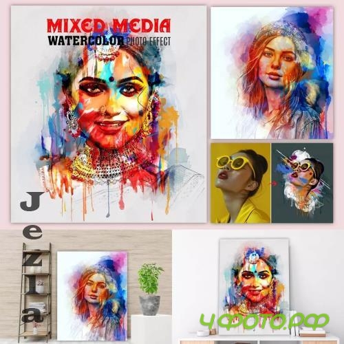 Artist Watercolor Painting Effect - 279156411 Artist Watercolor Painting Effect - 279156411