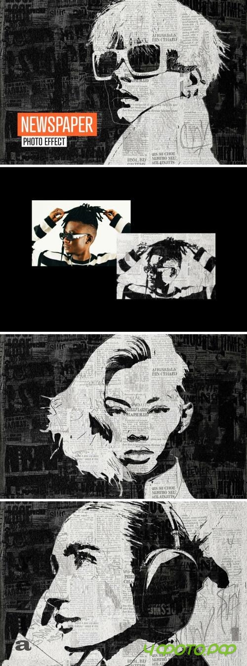 Newspaper Photo Effect - 279586578 Newspaper Photo Effect - 279586578