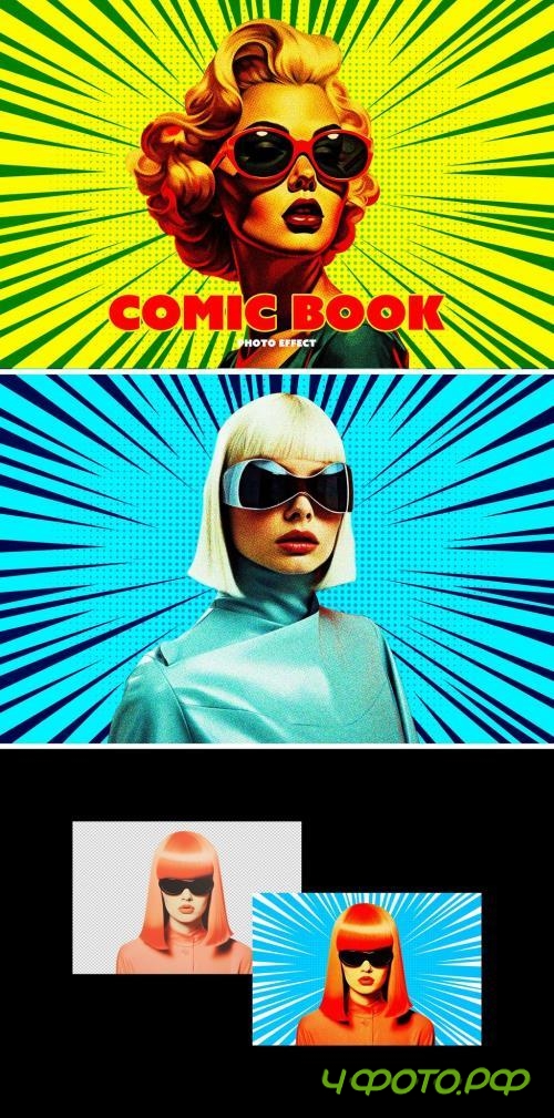 Pop Art Comic Photo Effect - 278952894