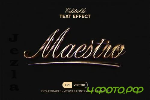 Maestro Text Effect Golden Style - 280854158