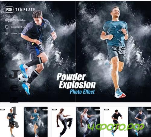 Powder Explosion Photo Effect - Z4NCGKJ