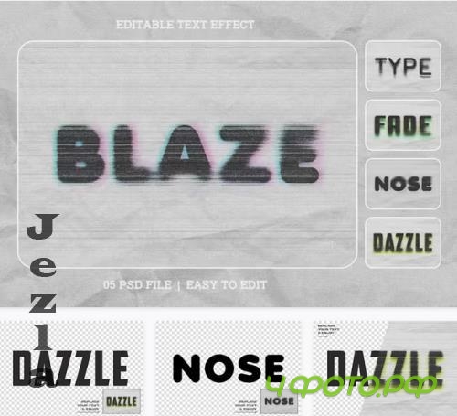 Flicker Editable Text Effect Set - 5YSJR9B