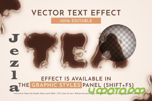 Tea Editable Text Effect - 279993563 Tea Editable Text Effect - 279993563
