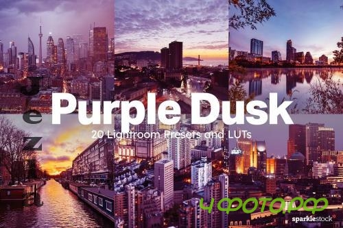 20 Purple Dusk Lightroom Presets LUT - 281757107