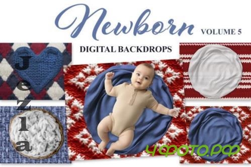 Newborn V5 Digital Backdrop Set