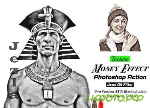 Texture Money Effect Ps Action - 92059970