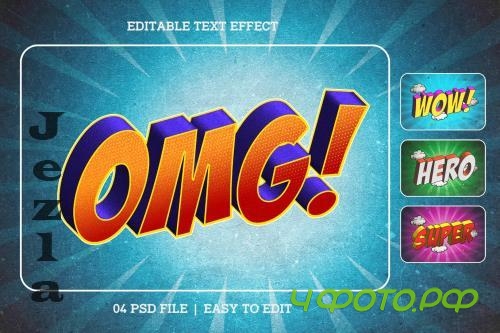 Comic Style Editable Text Effect Set - 3C32MCY Comic Style Editable Text Effect Set - 3C32MCY