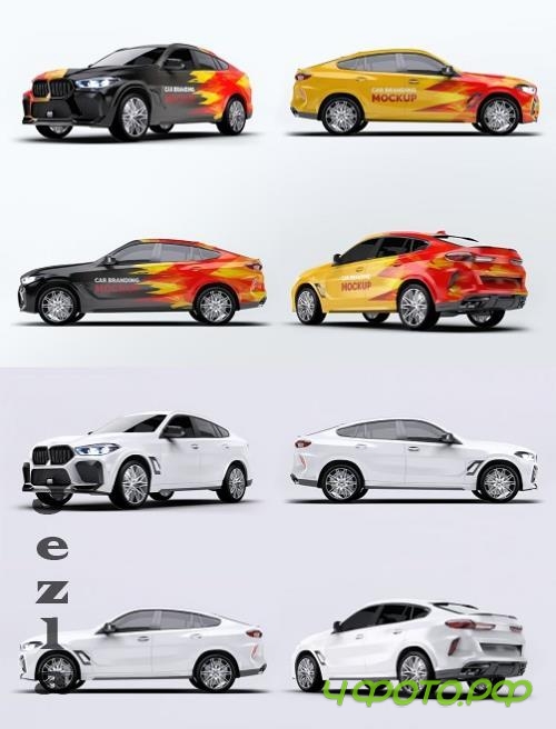BMW X6 Car Mockup 3BHPMCE