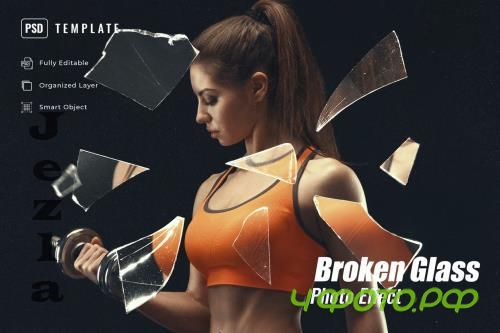 Broken Glass Photo Effect - 7CV7LWS