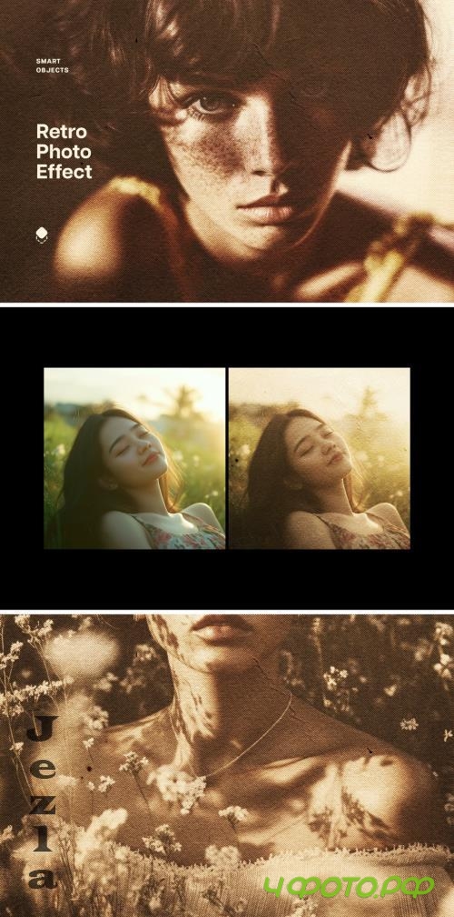 Retro Sepia Photo Effect - 282295133