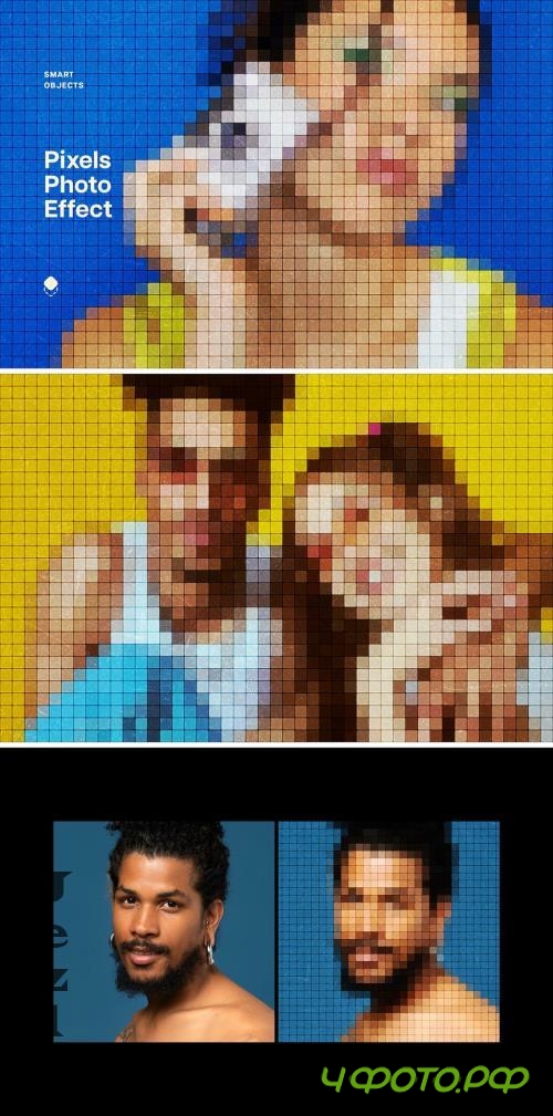Pixel Screen Photo Effect 89Q5EB4