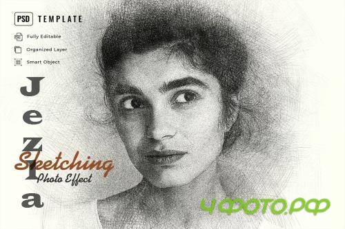 Sketching Photo Effect - 55HLQLZ