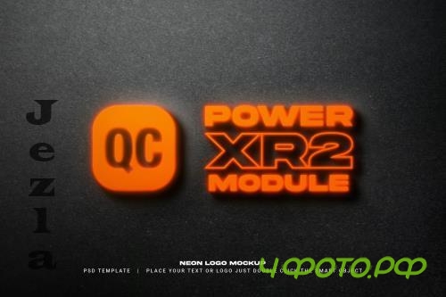 Neon logo mockup - Y9473RN