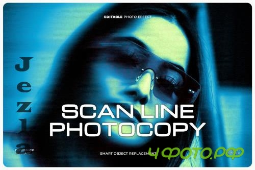 Scan Line Photo Effect - 3MWKB6N