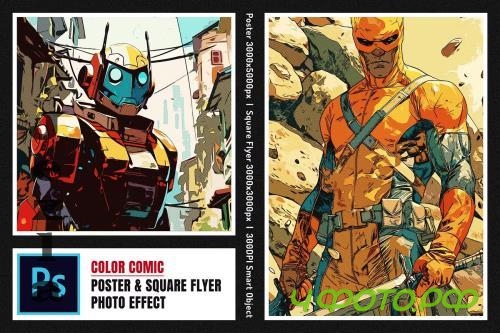 Color Comic Square And Poster Photo - 284436109 Color Comic Square And Poster Photo - 284436109