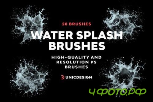 Water Splash Photoshop Brushes - 280061155