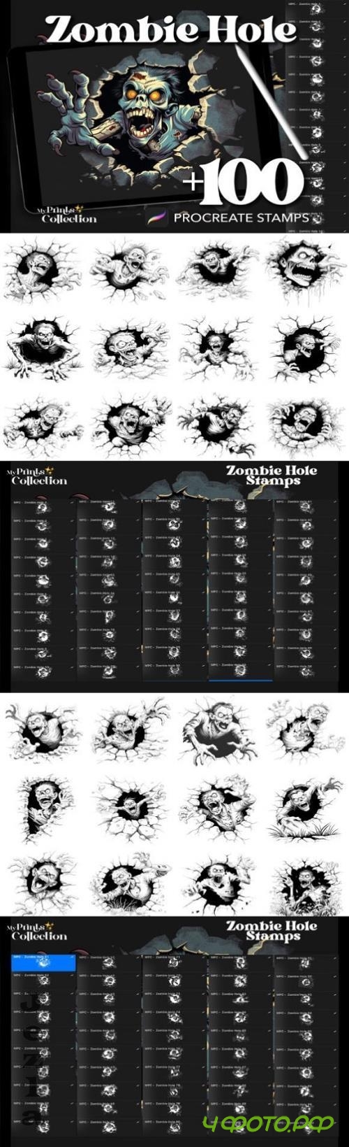 100+ Procreate Zombie Hole Stamps 100+ Procreate Zombie Hole Stamps