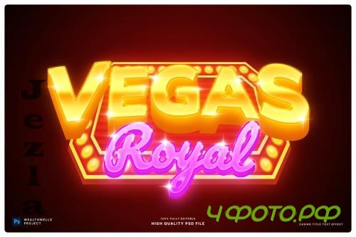 Casino Title Text Effect - Y4722AJ