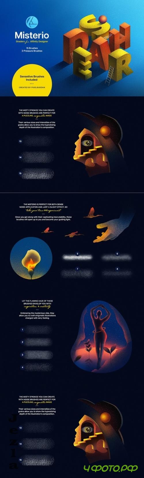Misterio Shader Affinity Brushes - 17641536