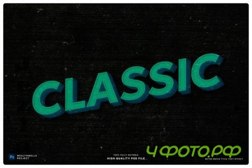 Retro Movie Title Text Effect - BPGSMFB