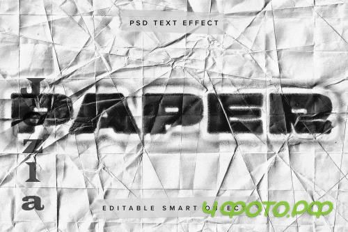 Paper Stamp PSD Text Effect - 7D9FNB8