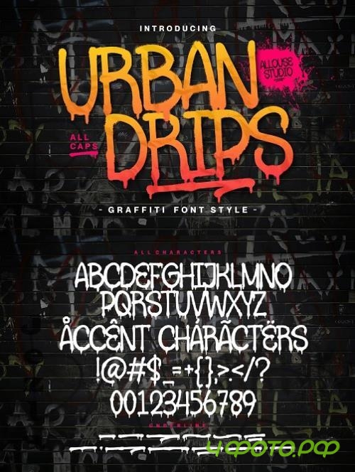Urbandrips A Graffiti Font Style - 10978405 - SVMRE2Z Urbandrips A Graffiti Font Style - 10978405 - SVMRE2Z