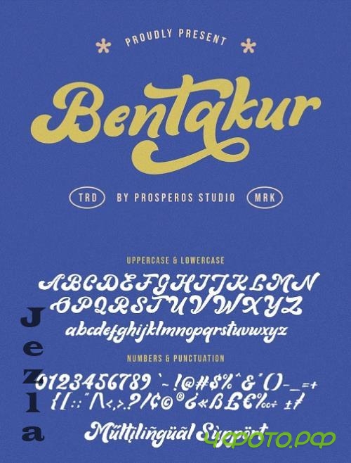 Bentakur - Retro Font - 280194143 - Q4Q7X4J