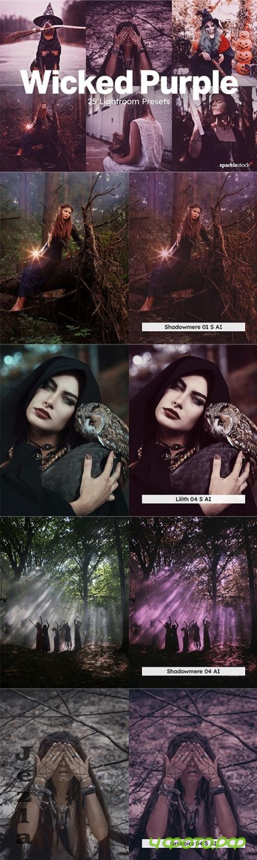 20 Wicked Purple Lightroom Presets - 287302721
