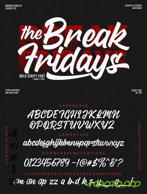 Break Fridays - Clean Bold Script - 3P33Y8K Break Fridays - Clean Bold Script - 3P33Y8K