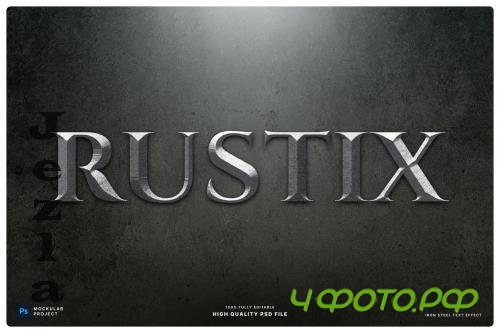 Iron Steel Text Effect - DZZXJPW
