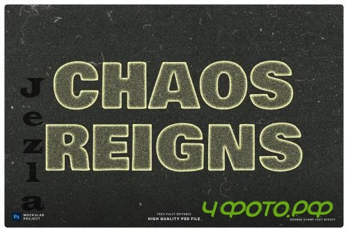 Grunge Stamp Text Effect - K4LPNBL
