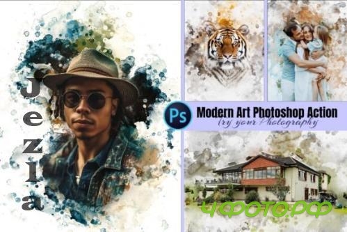 Modern Art Photoshop Action - 287677783