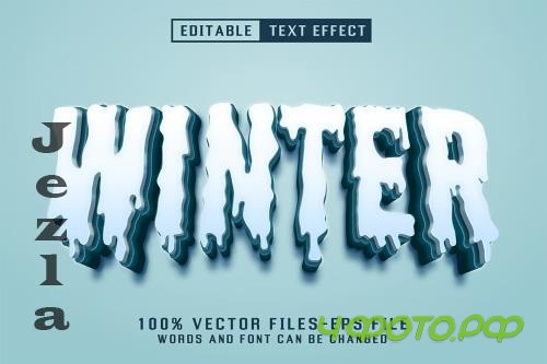 Winter 3d Text - Editable Text Effect - PXZPYDD