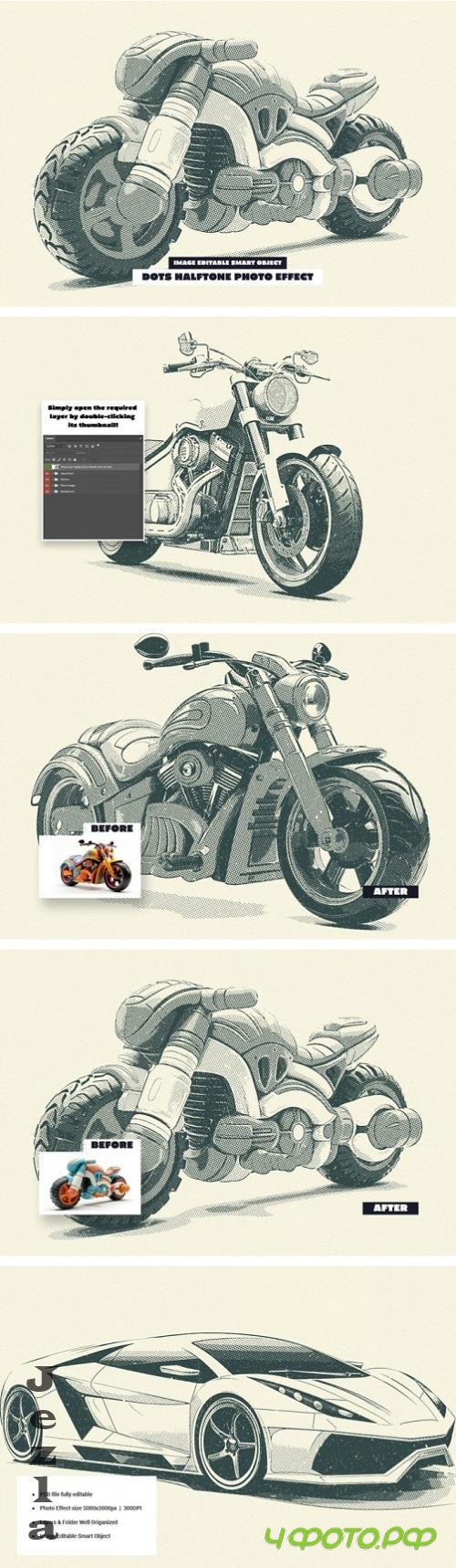 Dots Halftone Photo Effect - 288880872 - FH3ENVS