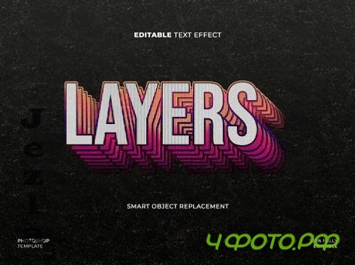 Layered Text Effect - 29T4AWR