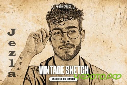 Vintage Sketch Photo Effect - 289184136