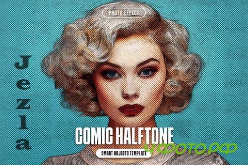 Comic Halftone Photo Effect - 289431832