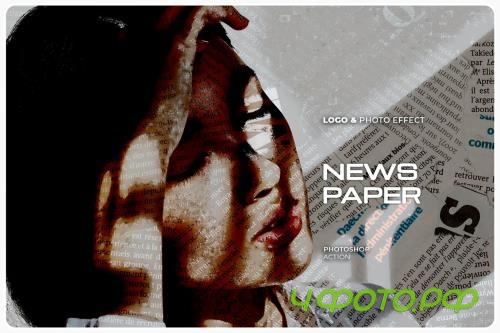 Newspaper Effect Photoshop Action - 5KQT5QK Newspaper Effect Photoshop Action - 5KQT5QK