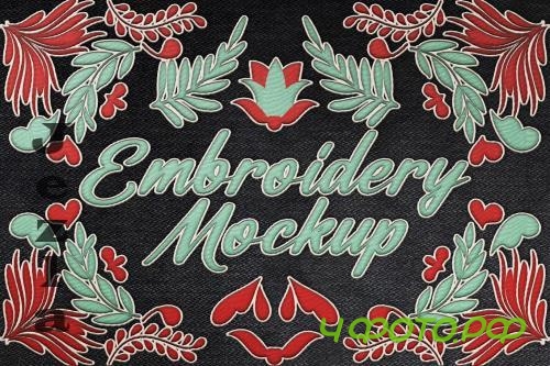 Embroidery Mockup Denim #12 - RCNANXZ