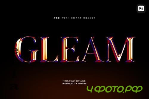 Metallic Chrome Text Effect - KAMKMDR