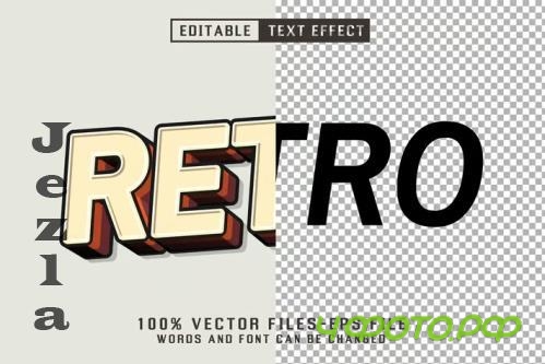 Retro 3d Text - Editable Text Effect - 9DFC9RT