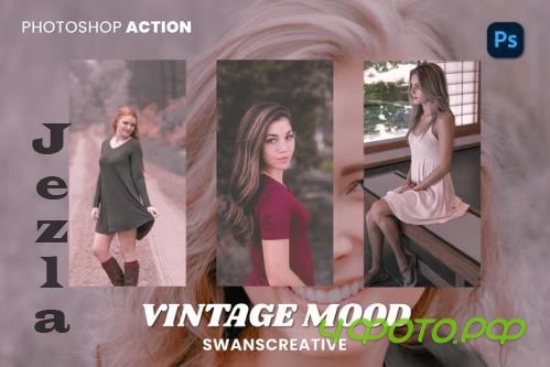 Vintage Mood Photoshop Action - U496J6C Vintage Mood Photoshop Action - U496J6C