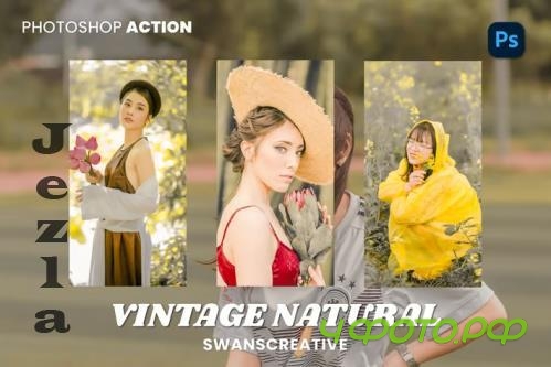 Vintage Natural Photoshop Action - UVJAD46