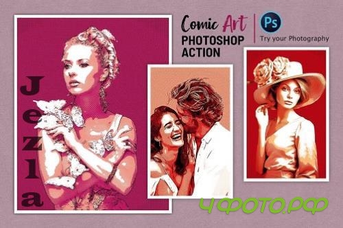 Photo Comic Art Photoshop Action - 290620562