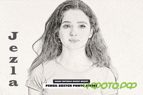 Pencil Sketch Photo Effect - 290740508 - 56PFFYP