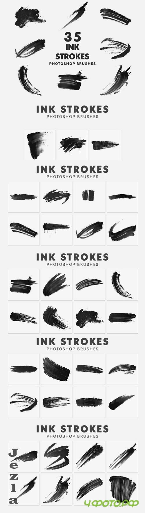 35 Ink Strokes Brushes - VNRQ8C2
