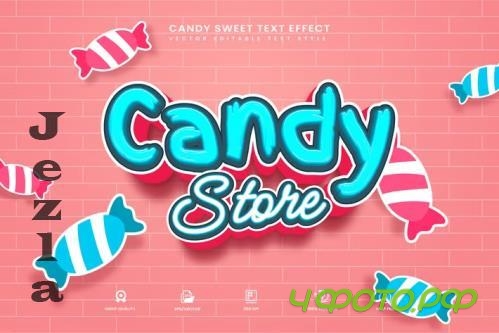 Candy Sweet Editable Text Effect - 280356482 - YQXCCSH